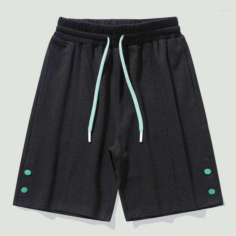 

Men's Shorts Summer Loose Breathable Refresh Fit Drawstring Five Point Sweat Pants Male Plus Size 4XL High Quality Casual Mens, Black