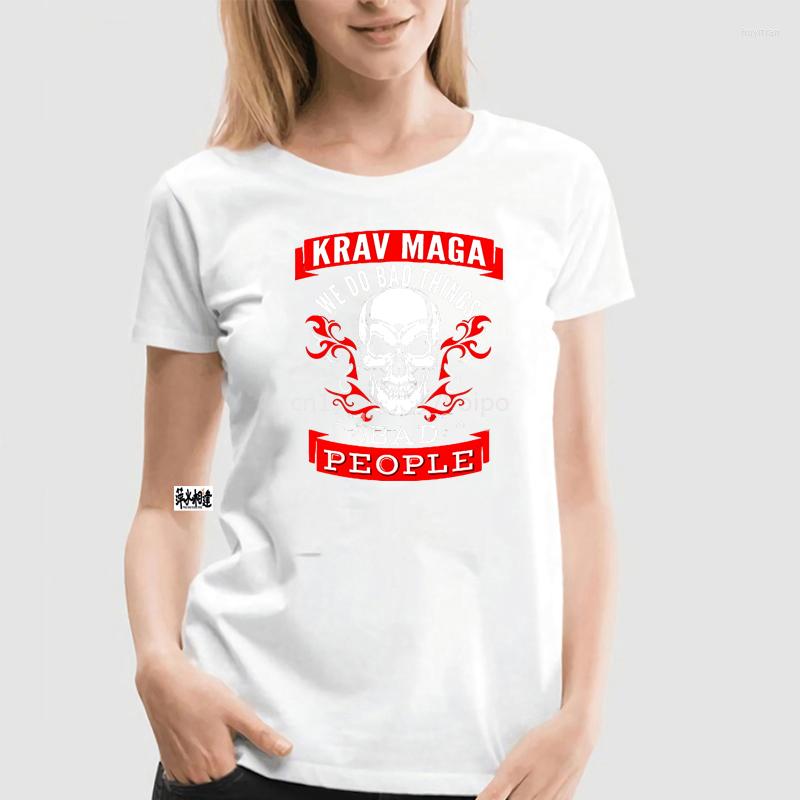 

Men's T Shirts Fashion Krav Maga We Do Bad Things To People Classic Mens Short Sleeve Shirt Graphic Tops Tee Women Tshirt, Black(men)