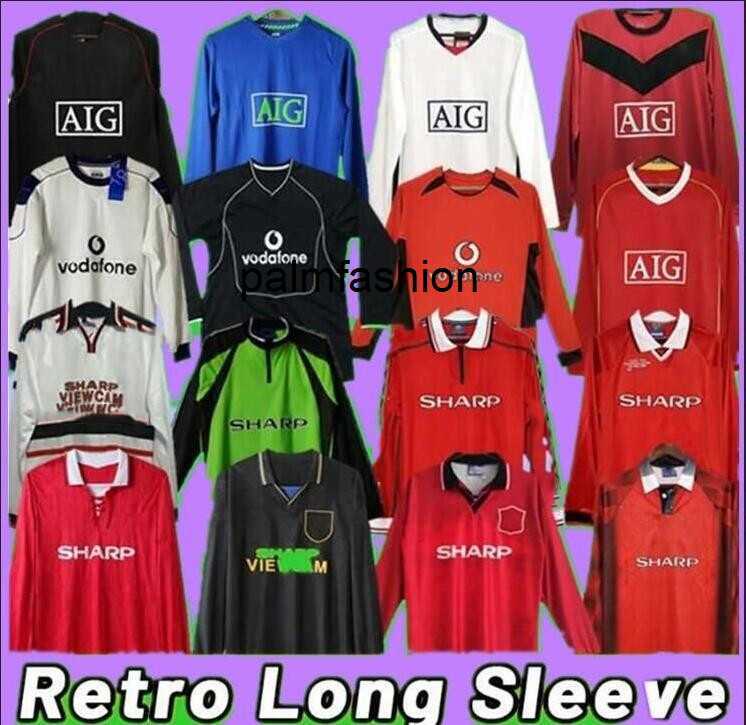 

ManCHEsters Retro UTD Rooney Soccer Jerseys Beckham Ronaldo GIGGS SCHOLES MAN 2000 01 2002 04 2004 06 2006 07 2008 2009 2010 1998 99 1996 1994 home away third Long sleeve, 00-01 1