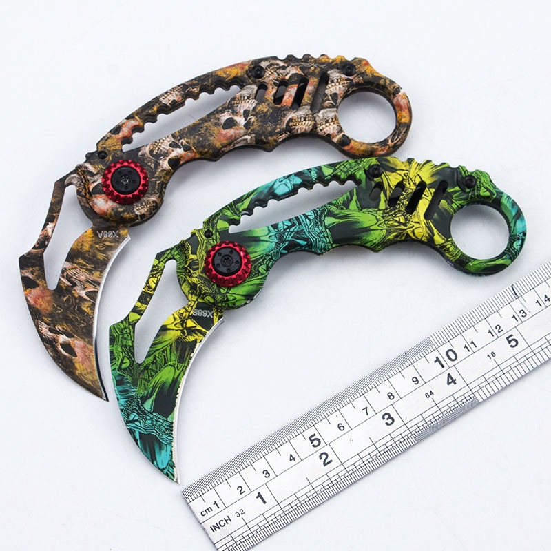 

6.10'' Folding Pocket Knife Outdoor cs go Karambit Knife Camping Hiking Hunting Survival Tactical Claw Knives EDC Tool