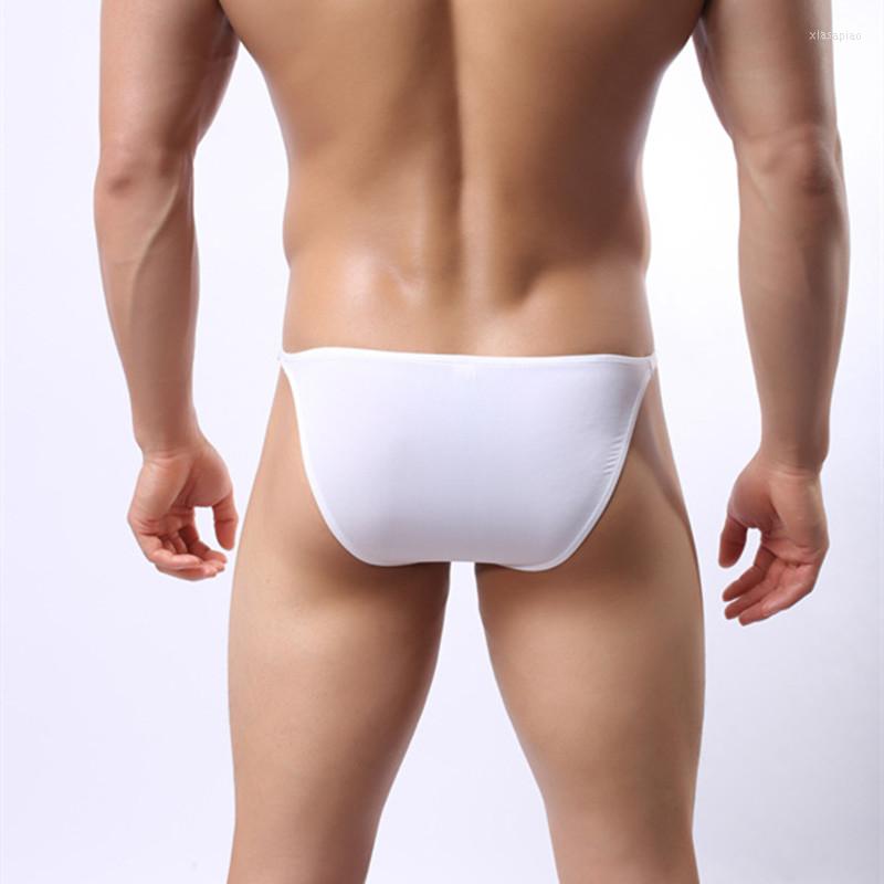 

Underpants Mens Transparent Underwear Sexy Bikini Size-adjustable Comfortable Silky Breathable Ice Silk Triangle Men's, Black
