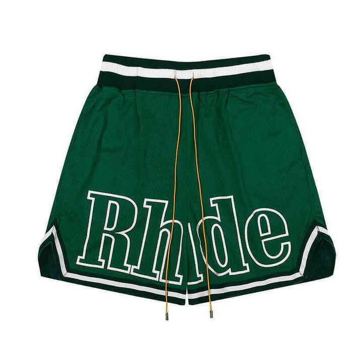 

Rhude Mens Mesh Shorts Fashion Men Women Casual Reflective Skateboard Hip Hop Beach Rhude Pocket High Quality White Border Short Asian Size -XL, Customize