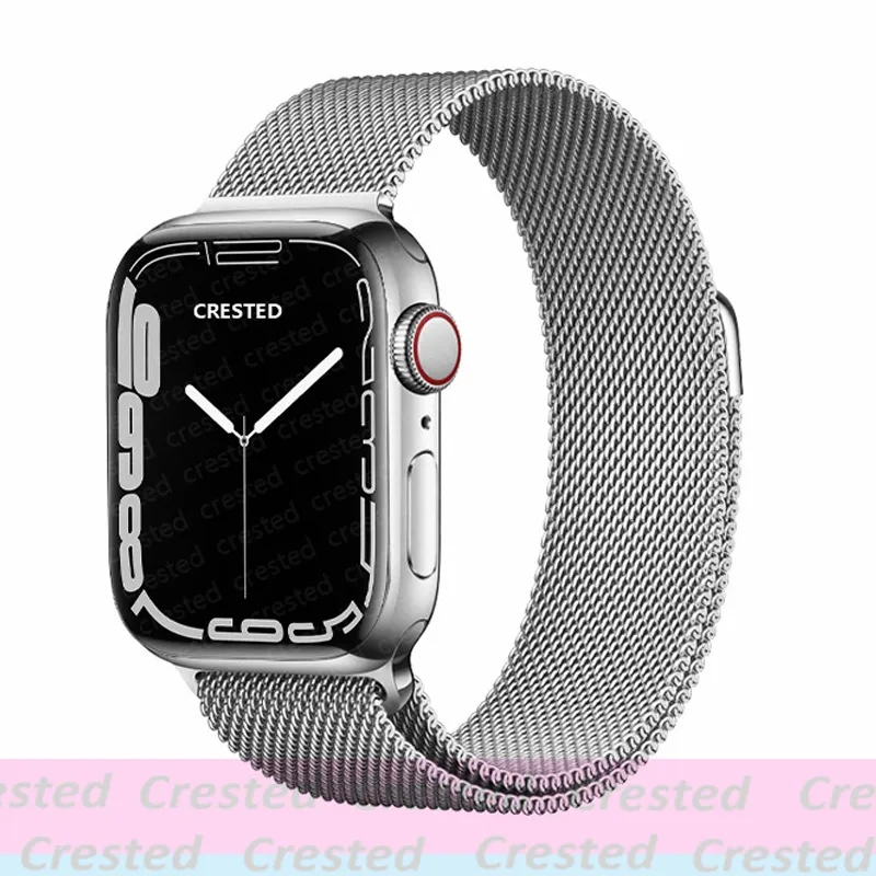 

Milanese Loop For Apple Watch Ultra Band 49mm 44mm 45mm 40mm 41mm 42mm 38mm belt bracelet iWatch series 7 se 3 5 6 8 Strap