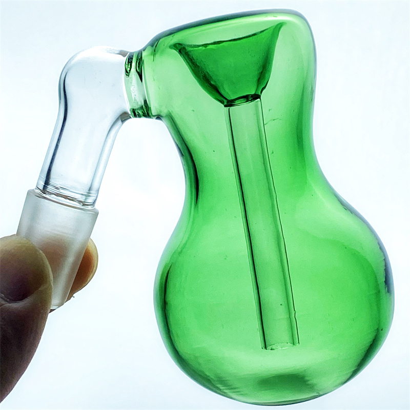 

45 ° green dust collector bong, diffusion dust collector with built-in bowl 14mm