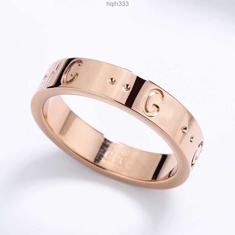 

Fashion Europe Style Ring Designer Plain Rings Lucury Steel Engraved Letter g Mens Women Jewelry Man High Quality Casual Ring D2111103hlo110cstz