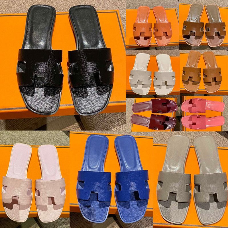 

Genuine Designer Slippers Crocodile Skin Leather Same Style for Women's Summer Outwear Leisure Vacation Beach Slippers Spring Flat Shoes, 17