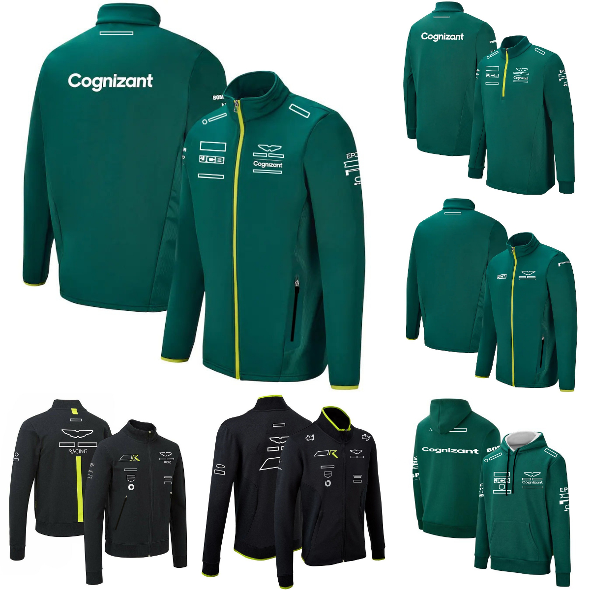 Veste F1 Formule 1 Veste masculine Sweat-shirt de course automne et hiver Men de sweat à sweat chaud