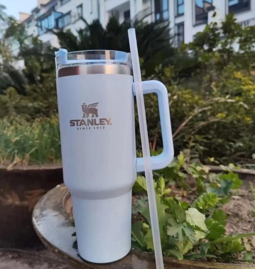 Fast STOCK Stanley 40oz Mug Tumbler With Handle Insulated Tumblers Lids Straw Stainless Steel Coffee Termos Cup With logo J06469-image-874927790