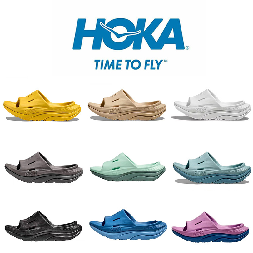 

Hoka One One Ora Recovery Slide 3 Hokas Sandals Designer Mens Womens Beach Slippers Summer Slides for Men and Women, Item#1