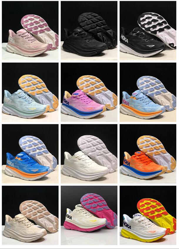 

HOKA ONE Clifton 9 Running Shoes White woman Shock absorbing sportswear 2023 men women Designer Sports Sneakers Girls womenS boot dhgateS 9S comfortable, Ebdb