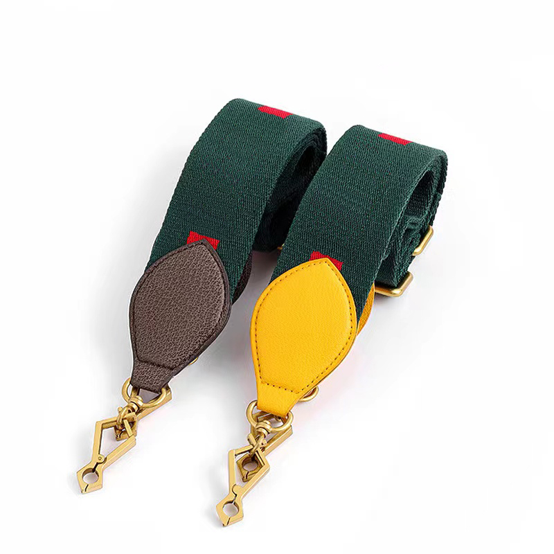 

Brand Designer Bag Strap for Women Green Red Straps 70 to 130 cm Adjustable Crossbody Bags Belt Straps for Fashion Shoulder Purse G98355