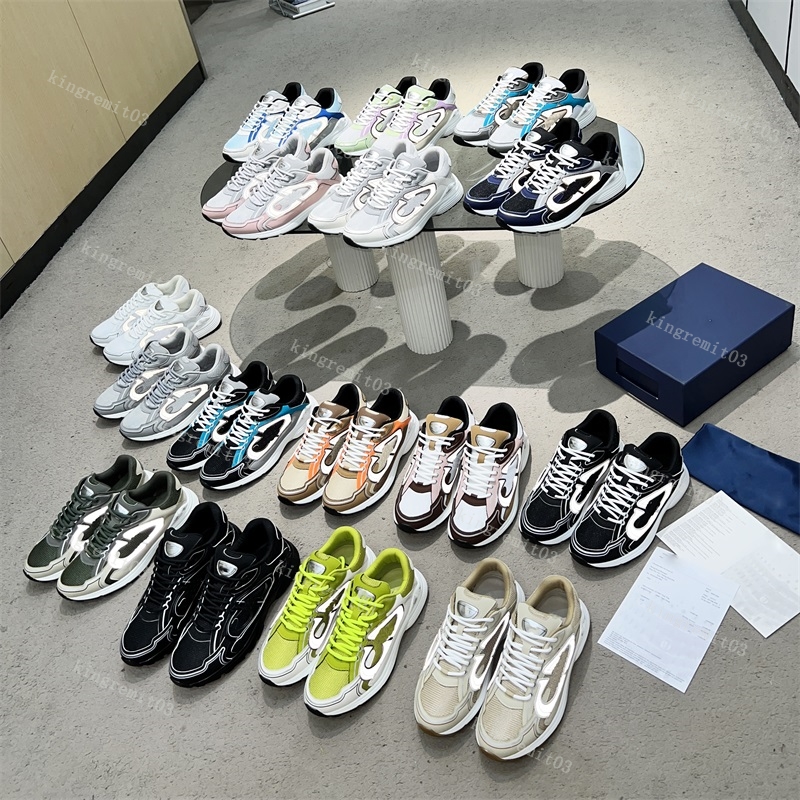 

Designer B30 Trainers Reflective Casual Shoes Vintage Sneakers B30 Shoe Mens Women Shoes Oblique Technical Leather Sneaker Fashion Suede Shoes With Box 35-46, 16
