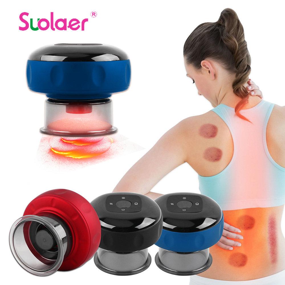 

Gadgets Professional Suction Cup Massager Electric Vacuum Cupping Therapy Gua Sha Tools Anti Celulite For Body LCD Scraping 6 Levels