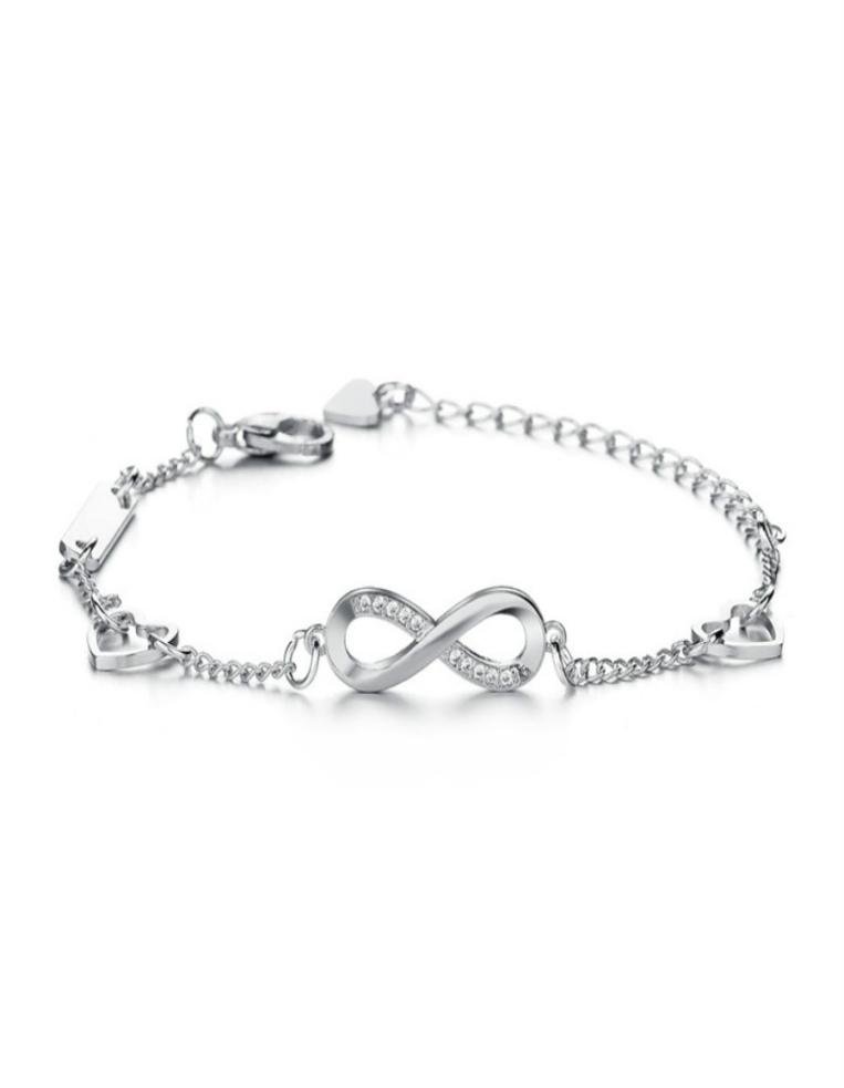 

Infinity diamond Bracelet Pull Adjustable Bracelets women bracelets bangle Engagement Wedding fashion Jewelry gift will and sandy 7102276