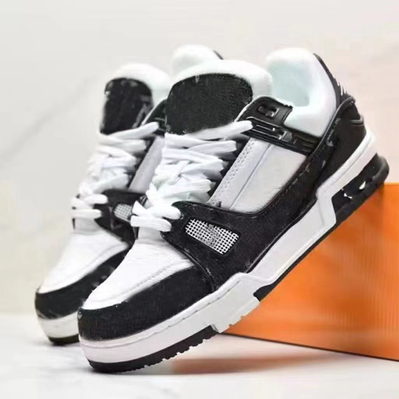 

Mens Basketball Shoes Fashion Leather Suede Sneakers Vintage White Black Dark Blue Green Luxurys Women Trainer Shoes 36-45