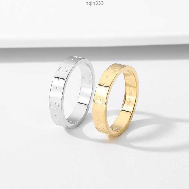 

Fashion Europe Style Ring Designer Plain Rings Lucury Steel Engraved Letter g Mens Women Jewelry Man High Quality Casual Ring D2111103hlo110agep