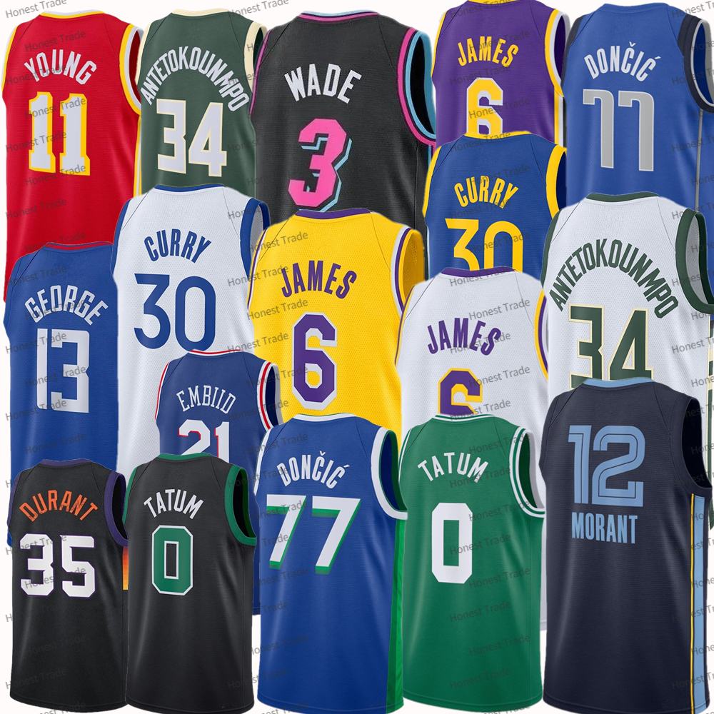 

Kid Men James Jersey Basketball Jersey George Young DONCIC Ja Morant 34 Giannis Stephen Curry Tatum DURANT Basketball Jersey For boy Mens Stitched Jerseys Shirts, Style12