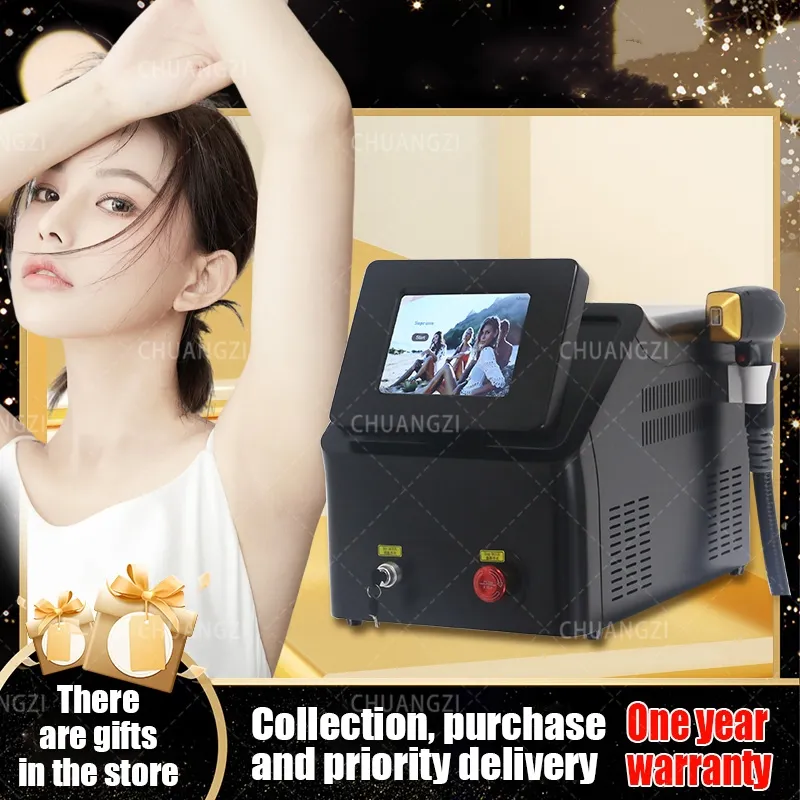 

2000w Permanent Ice Titanium Epilator 755 808 1064nm Combined Diode Beauty Salon EquipmentLaser Hair Removal Equipment