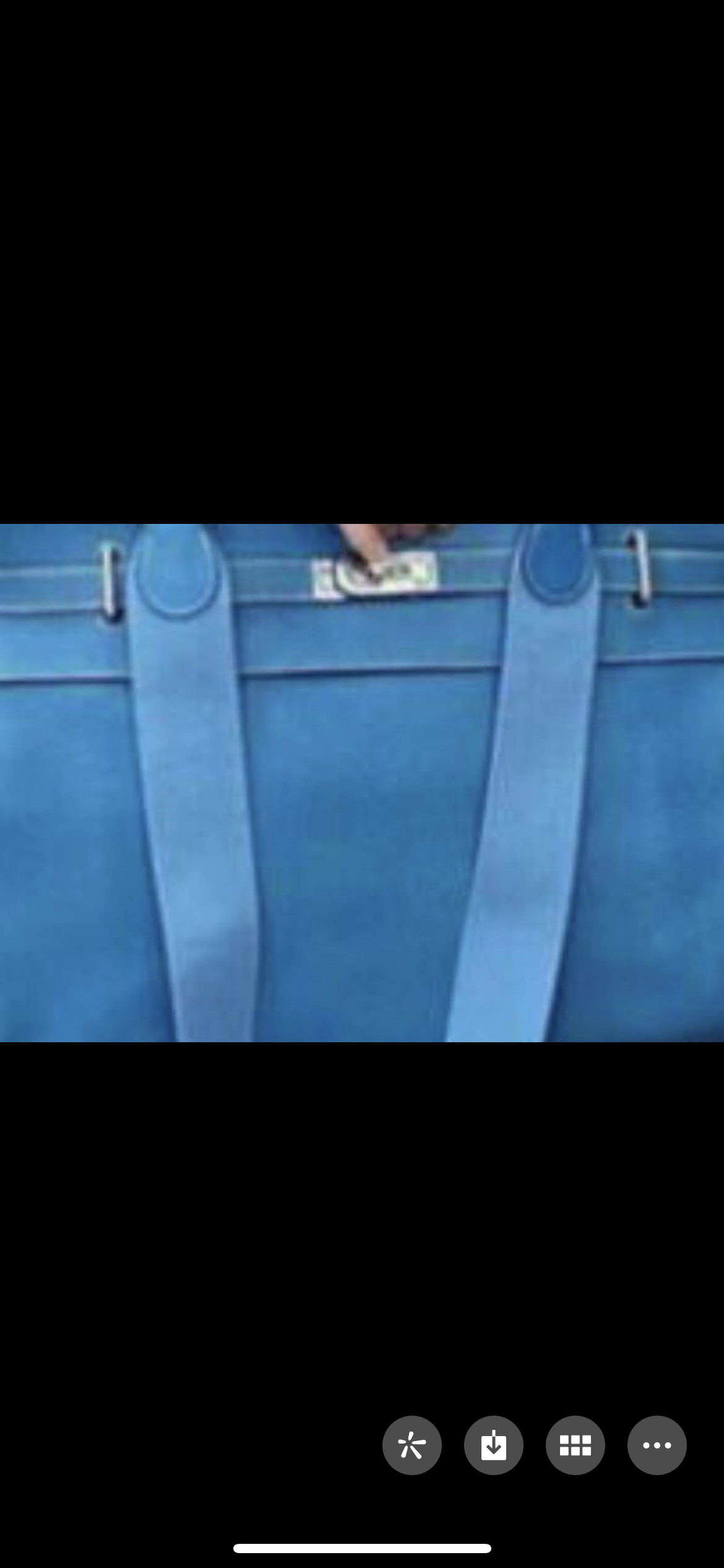 

keily blue color 40 cm with gold hardware and D shoes 45 size online