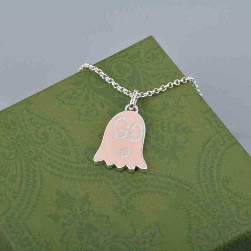 

New 2023 designer jewelry bracelet necklace ring old pink glue dropping ghost pendant men's women's clavicle chain