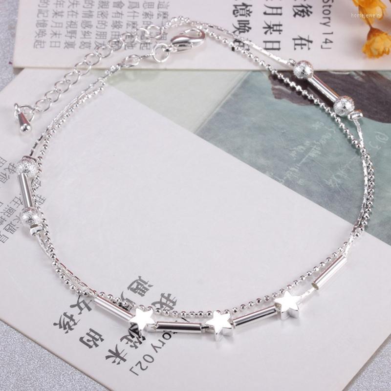 

Anklets Fashion Simple Star Pendant Anklet Female Barefoot Sandals Foot Chain 2023 Ankle Bracelets For Women Beach Jewelry