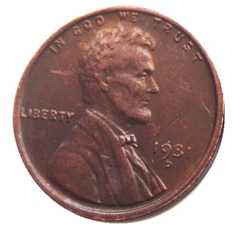 

US 1931 P/S/D One Cent Copper Copy Pendant Accessories Coins