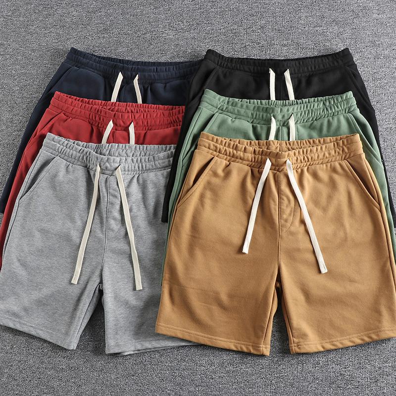 

Men's Shorts Washed Wool Circle Casual Men's Summer Products Daily Everything Sports Five Points Medium Pants, Khaki
