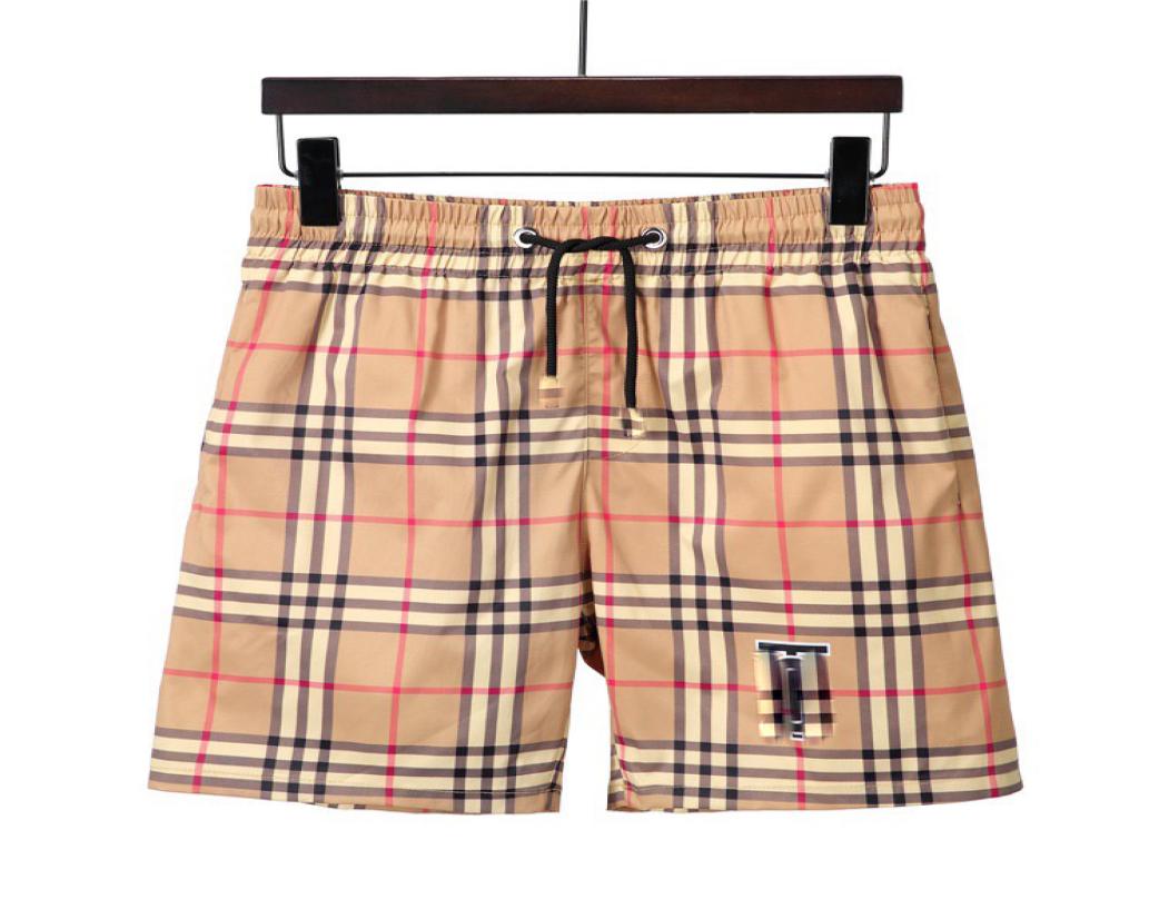 

Men swimwear designer shorts Plaid Swim Shorts Mens Summer Fashion Beach Pants Designers Board Short Gym Sportswear Quick Drying S4617594, Brown