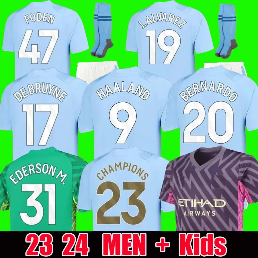 

fans Player version HAALAND soccer jerseys 22 23 24 Special DE BRUYNE PHILLIPS MANS CITIES GREALISH MAHREZ FODEN FERRAN 2023 2024 football shirt uniforms men kids kit, 22 23 third adult