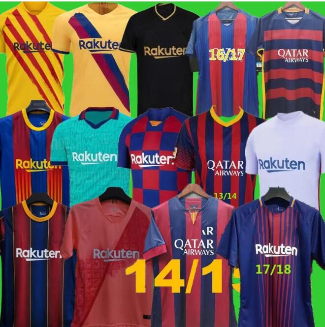 

18 19 20 21 Retro barcelona PUYOL A.INIESTA XAVI MESSIs soccer jerseys 2014 2015 2016 2017 2018 2019 2021 2022 home NEYMAR JR PIQUE SUAREZ vintage classic football shirt