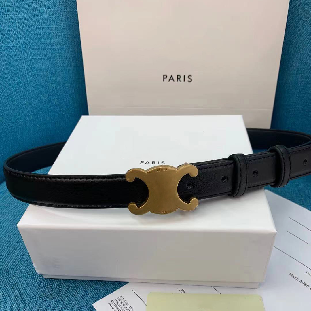 

Designer Mens Belt Luxury Genuine Leather Solid Large Buckle Belt Valentine's Day Christmas Gift Fashion Leather Belt Women's Belt 2.5cm With Box, Brown