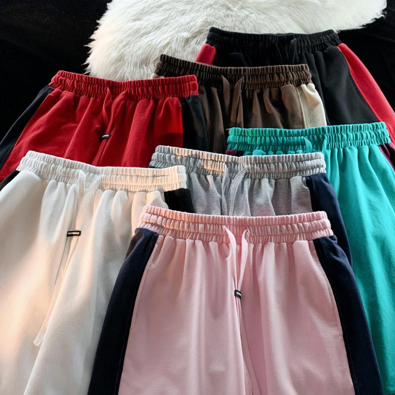 

Men's Shorts For Mans Casual Side Striped Sweat Korean Fashion Streetwear Bermudas Jogging, Blue
