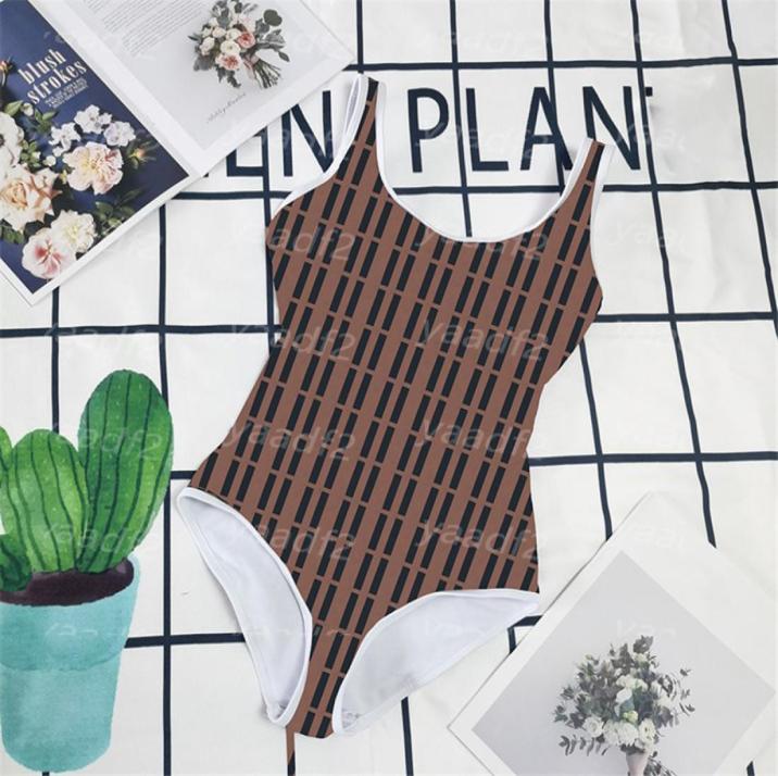 

Backless Letter Printed Swimsuit Womens Fashion One Piece Padded Bathing Suit Summer Beach Pool Party Spa Swimwear1395719