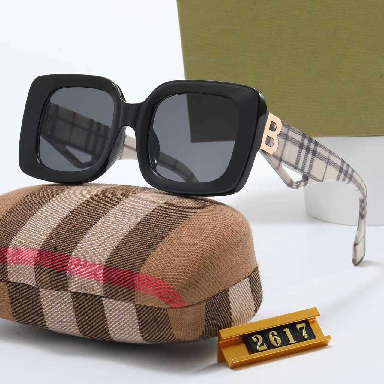 

Overseas new B online red sunglasses for men and women travel driving glasses P2617