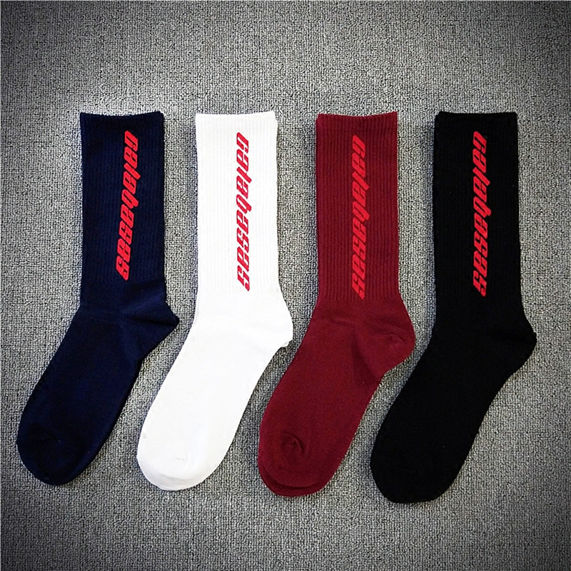 

CALABASAS Embroidered Socks Ins Hot Men Fashion Streetwear Socks Knitted Cotton Male Female Long Socks N1