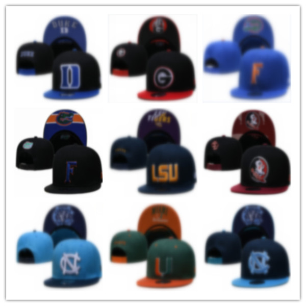 

2023 All Team Fan's NCAA USA College Light Blue Color Baseball Adjustable Hat On Field Mix Order Size Closed Flat Bill Base Ball Snapback Caps Bone Chapeau