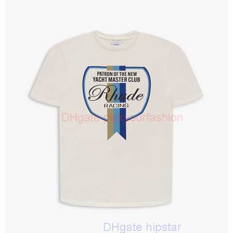 

Designer Fashion Clothing Tees Tshirt H8014#rhude Summer Flag Logo Printed Short Sleeve T-shirt Cotton Streetwear Tops Casual Sportswear Rock Hip hop for sale, White/h8014