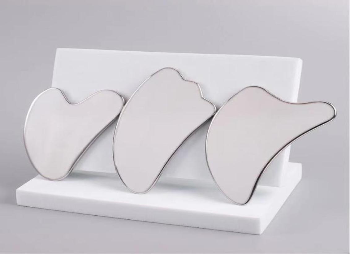 

304 Stainless Steel Gua Sha Facial Care Tool Guasha Massage Board Skin Cooling Body Neck Relaxation Pain Relief Health Beauty Mass7029834