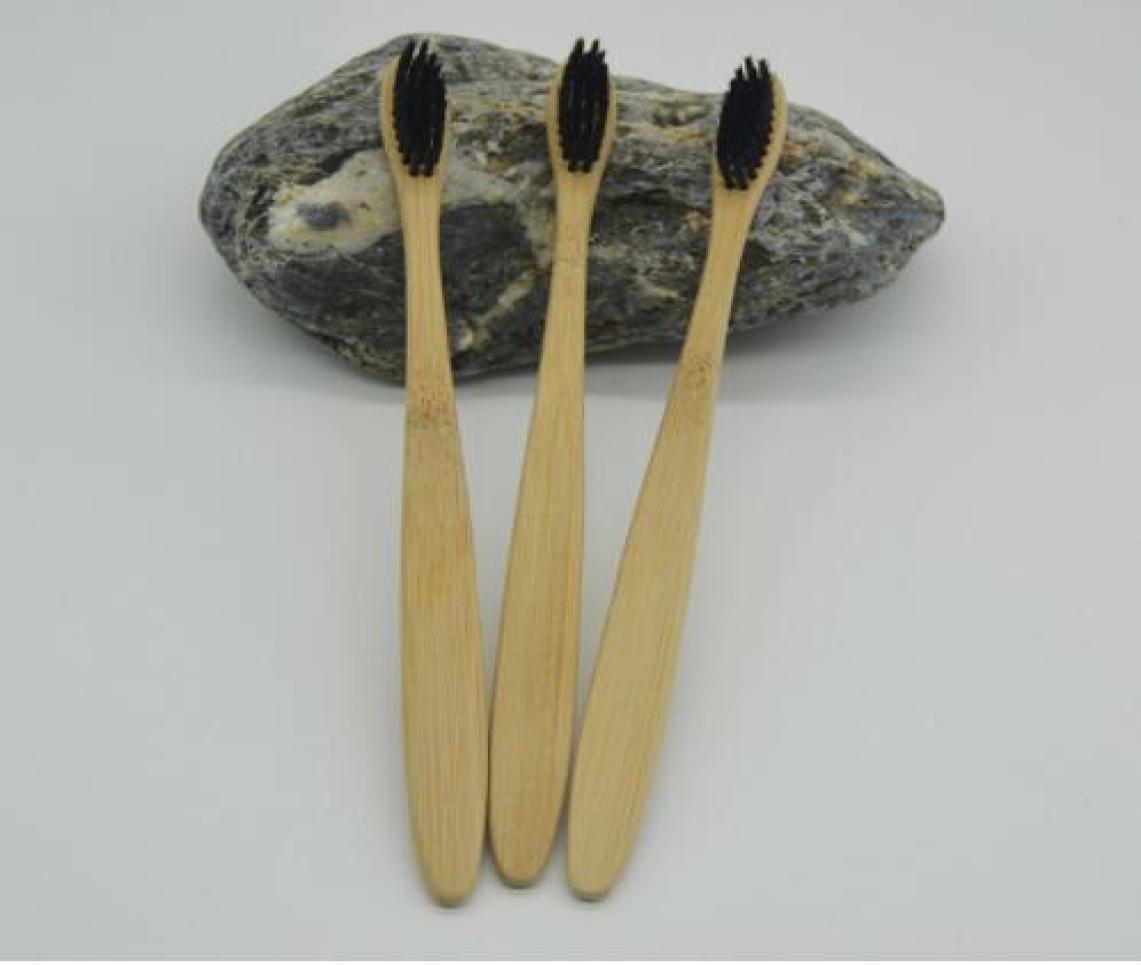 

MOQ 20pcs Bamboo Toothbrush Wood tooth brush softbristle Bamboo Fibre Wooden Handle4042012