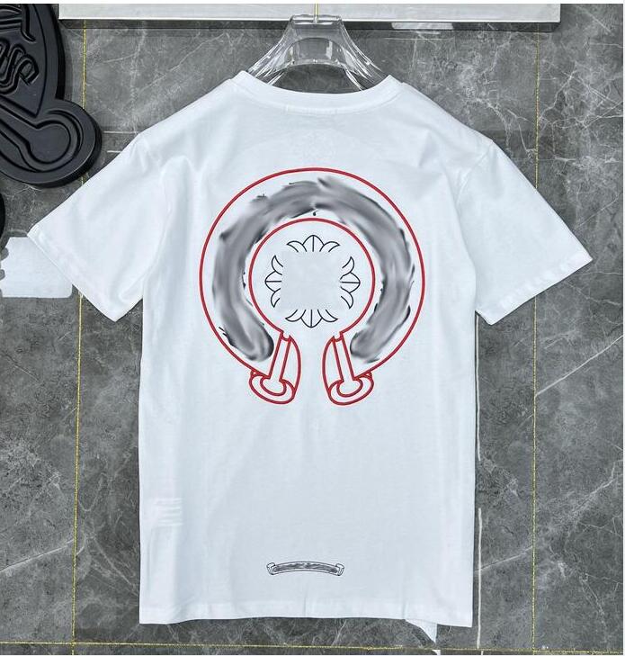 

Men' T-Shirts 2023 Mens Heart Brand Crew Neck Chromes Short Sleeves Tops Tees CH T-shirts Sweater Casual Horseshoe Sanskrit Cross Pattern Men Tshirts, Q11111