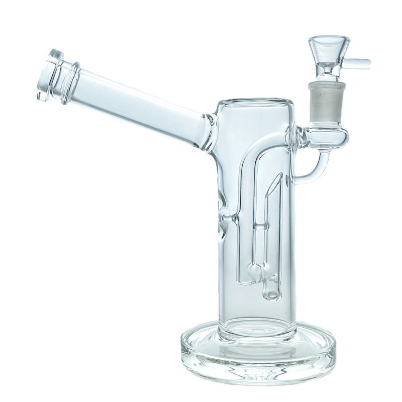 

Clear and clean amazingly functional glass hookah 7" tall varattle jar with diffusion pump glass ball 19mm fitting gb446