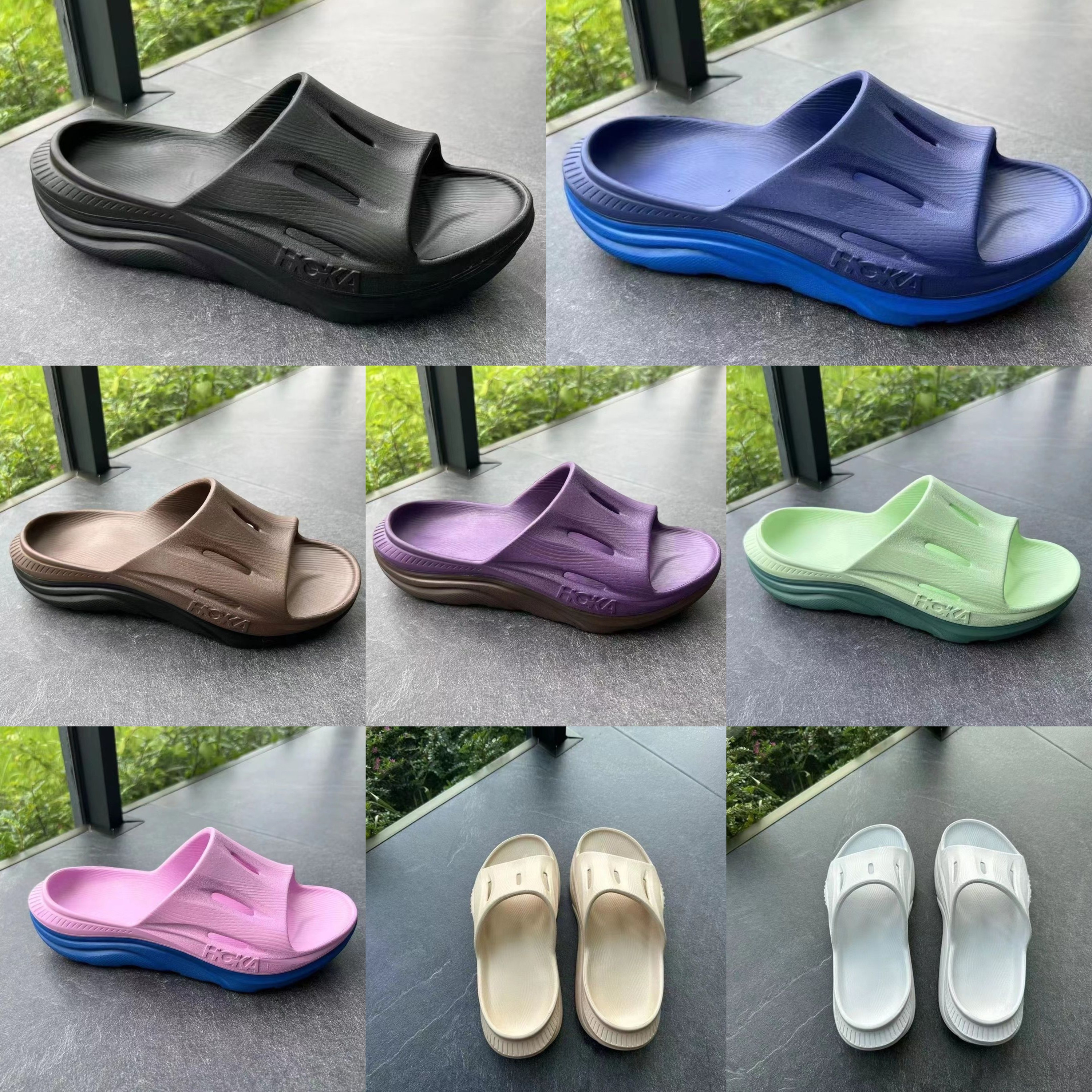 

Designer Sandals Hoka Slipper Famous Hokas Shoes Designer Slippers Mens Womens Summer Beach Shoe Eva Rubber Sole Triple Black White Desert Sand Platform Sliders, As shown in the picture