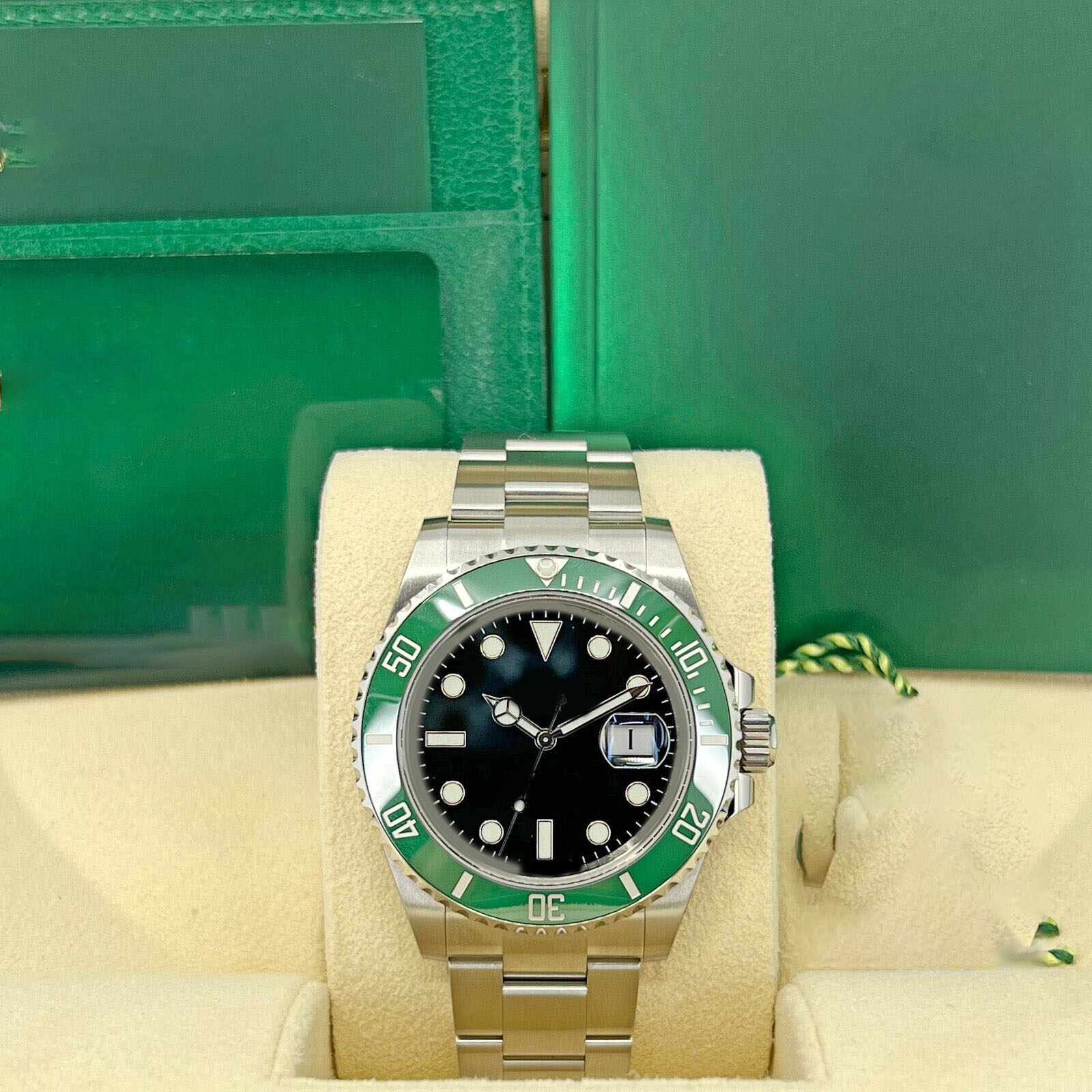 

41mm KERMIT STARBUCKS 126610LV, Complete -Fashion brand automatic waterproof sapphire men's watch