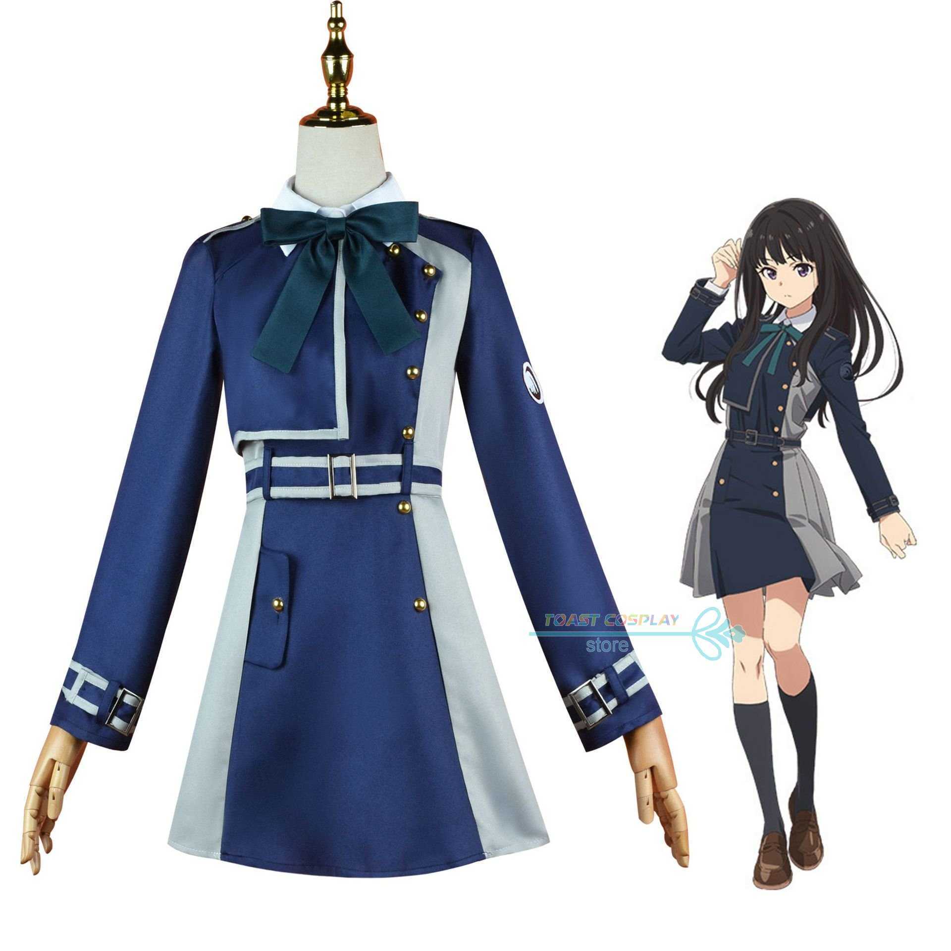 

Anime Costumes Lycoris Recoil Anime Cosplay Come Inoue Takina Dress Comes Women Exquisite Uniform Wig Endearing Suit Halloween Role Play Z0602