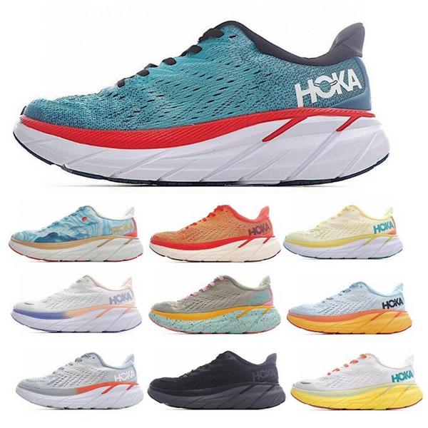

Hoka Bondi 8 Men Women Running Shoes Clifton 9 Green 2023 Authentic Climbing Runner Trainers Walking Jogging Sneakers Size Us 5.5 - 12, Grey