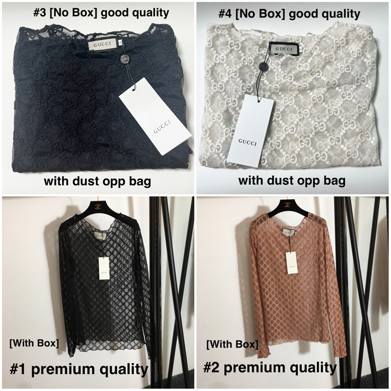 Dupe Gu-cci Women T-shirts Round Neck GG Embroidered Tops Bottom Undershirt Premium/Good Quality-image-746273760
