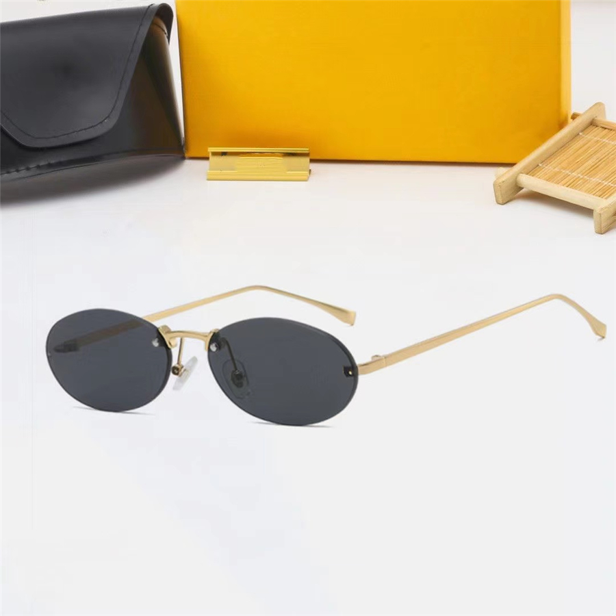 

Designer Oval Sunglasses Men's and Women's Retro Sunglasses Driving Polarized Sunglasses Fashion Metal Eye Protection Sunglasses Glasses