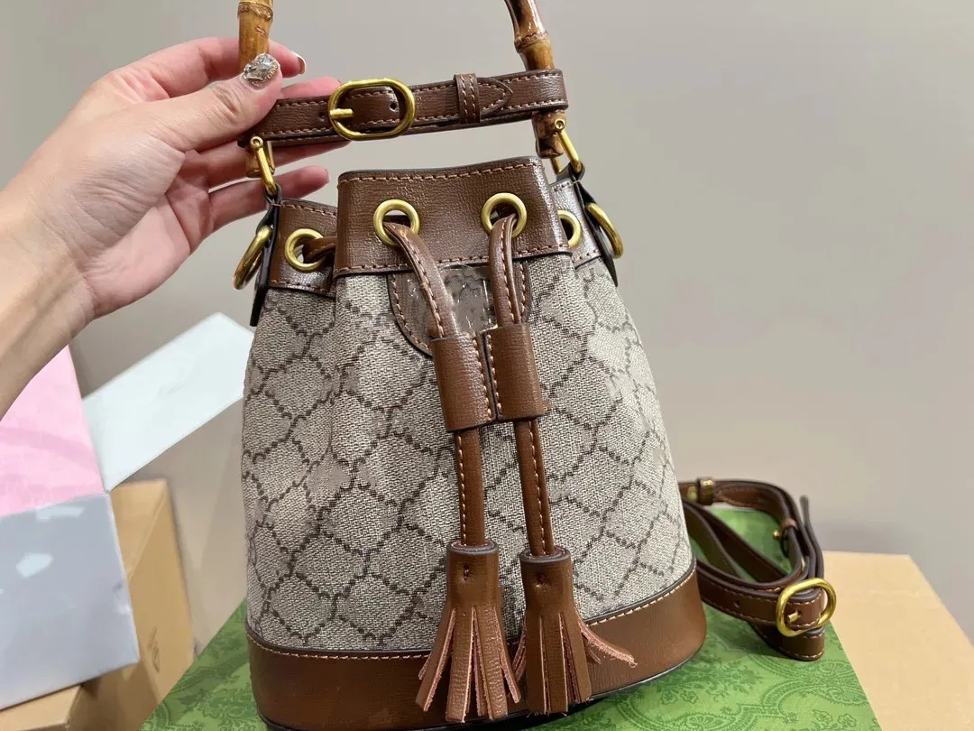

Bucket Bag Top luxury Crossbody Shoulder Bags Handbag women's Mini fashion leather handbags wholesale removable shoulders strap, 1#
