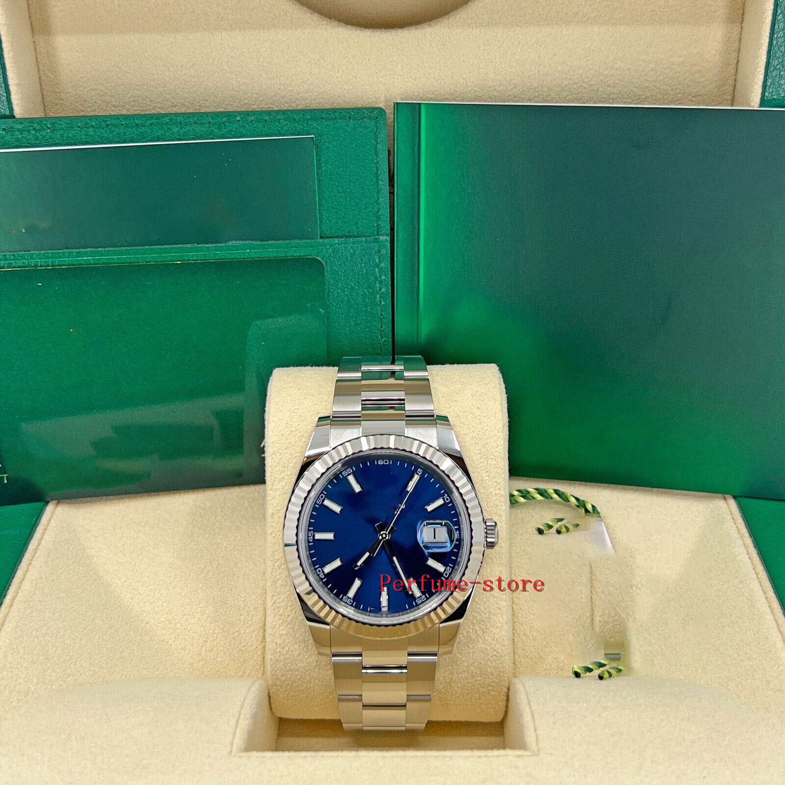 

Datejust 41, 126334-0001, Blue Dial-Fashion brand automatic waterproof sapphire men's watch