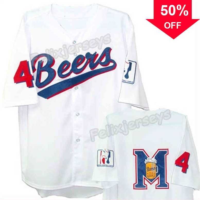 

Xflsp GlaC202 Baseketball Movie Joe Coop Copper 44 White Jersey Movie Baseball Jersey White Fast